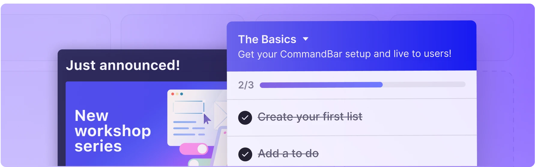 CommandBar product showcase