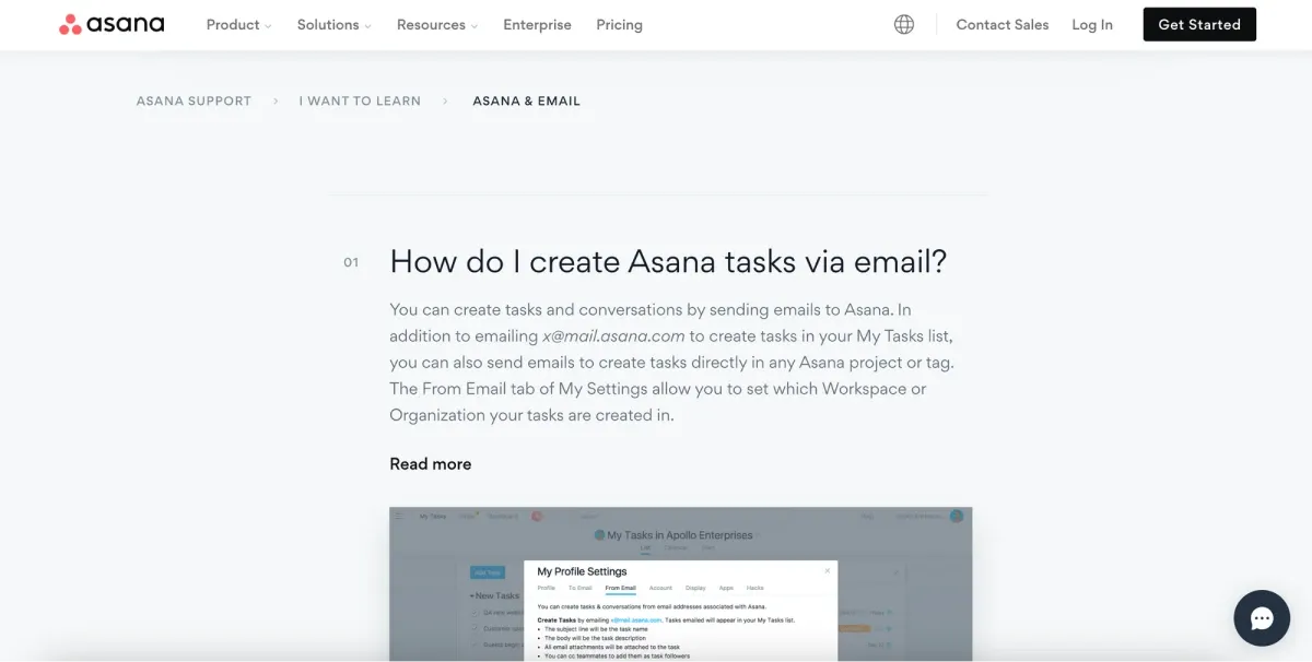 Asana’s help center