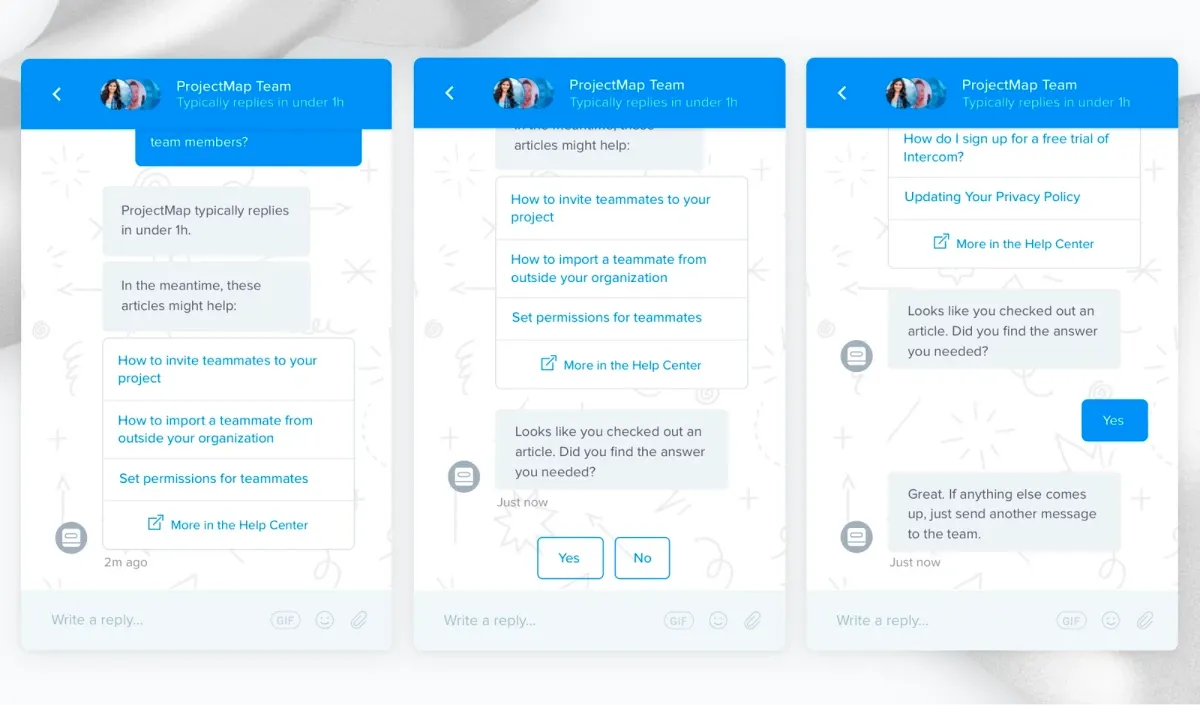 Intercom-powered chat