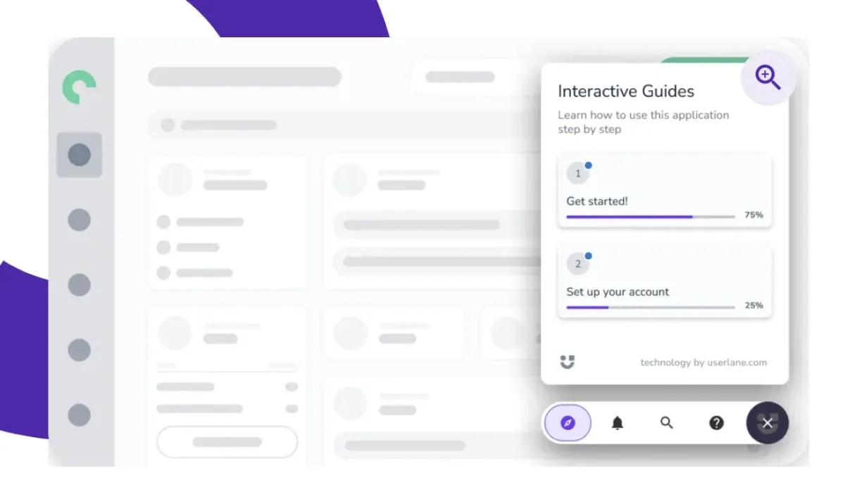 Interactive guide created using Userlane